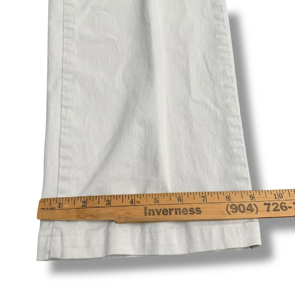 Lee At The Waist Women Size 14 Medium (34x30) Straight Leg Casual Pants Beige - Picture 10 of 14